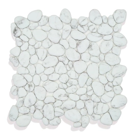 Malla Misiones 30x30  vidrio reciclado pebble white marble rv1041 x unidad