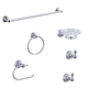Set accesorios 6 piezzas Piazza Renoir cromo 73429