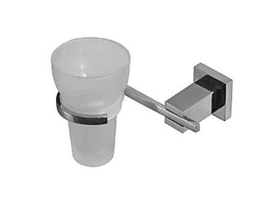 Accesorio baño Hidromet Portacepillo Geometry Cromo