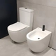 Inodoro largo c/asiento Peirano Stone blanco ino104-1(B)