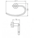 Accesorio baño Fv Toallero Nerea 162/59