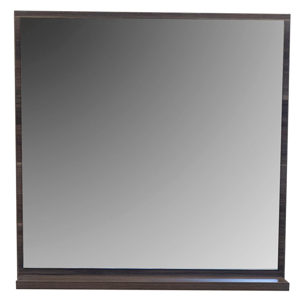 Espejo Solaris con repisa 60x60 Nogal Persa