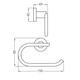 Portarrollo FV libby cromo 0167/39-CR