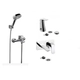 Griferia Baño Fv Epuyen L2 Lavatorio pared Ducha ext. bidet