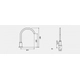 Griferia Cocina Hidromet Monocomando Minicucina Cromo 2070
