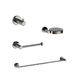 Kit de 4 piezas Andez Cuadratto Cromo 098.12.1.04.04