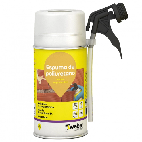 Espuma Poliuretano Weber Pu x 300 ml Gris 99-1003