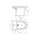 Bidet Ferrum Varese 1 ag blanco VSE-BI-101-BL