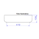Bacha de apoyo Deca Oval Slim negra L.14050.94