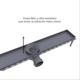 Desagüe Ideal lineal abs 30 cm 12090