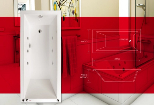 Bañera Shawer Casco Concept 75 170x75x48 Acrilico