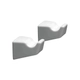 Percha Ferrum marina simple accesorio de baño MAR-PE-002-BL