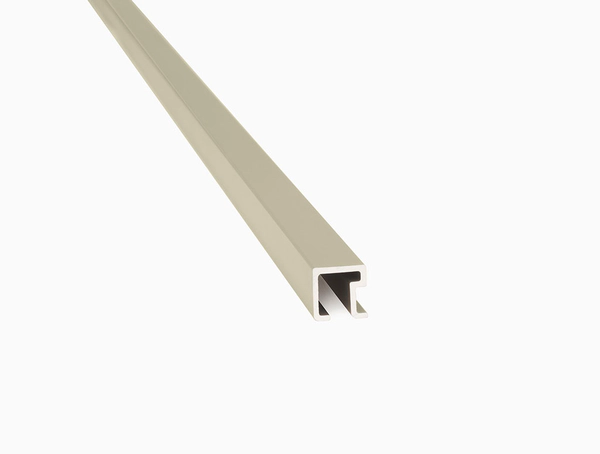 Atrim listello aluminio cuadrado cromo mate 1433