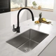 Grifería de cocina Piazza emblem canilla flexible 10017NE