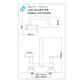 Griferia de cocina Aquor Externa Pared Dexter cr LDX106