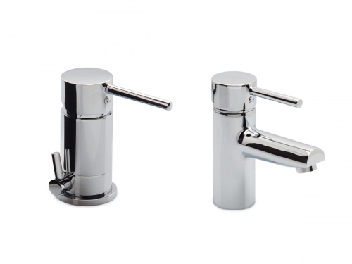 Griferia baño monocomando Vasser Lyra lavatorio+bidet