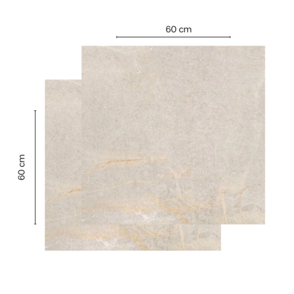Porcelanato Ilva 60x60 porc. augustus fendi nat 2º (1.80)54.0