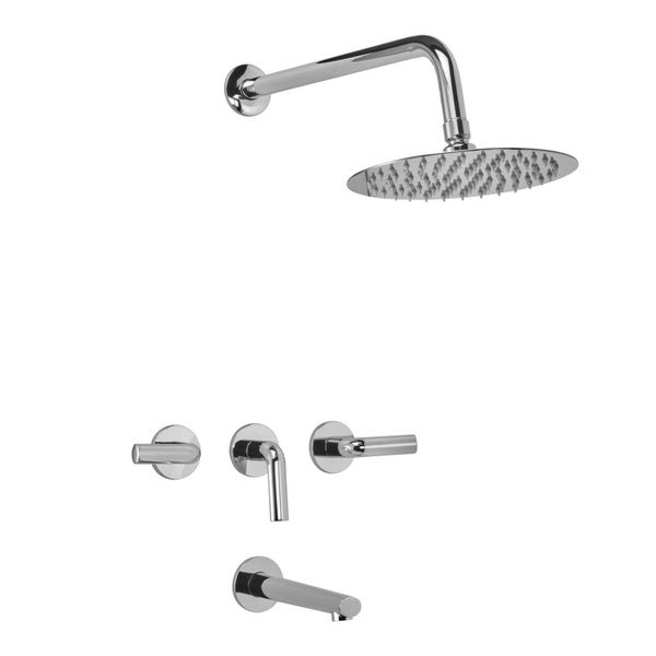 Griferia de ducha Peirano Live c/transf cromo 80-199