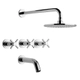 Griferia baño completa Fv Temple Lavatorio Ducha Bidet