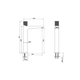 Griferia Peirano lavatorio monoc alto fabric cromo 61-200C