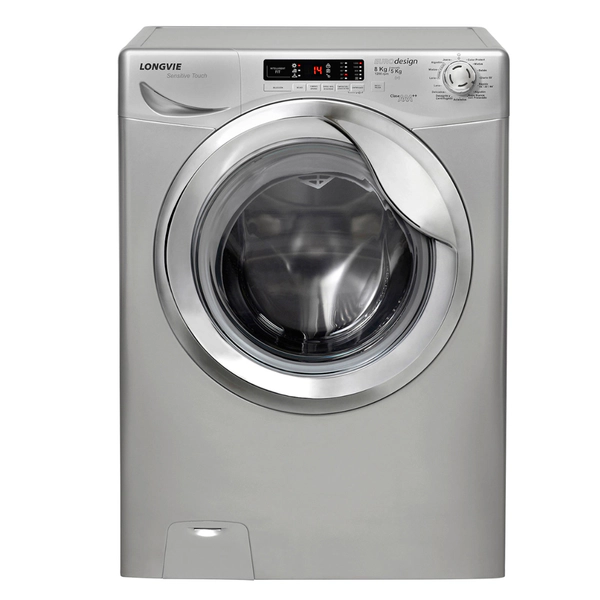 Lavarropas 8 kgs Longvie L18012P Plata