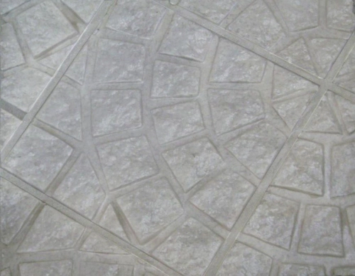 Piso de cemento Lanik adoquinado circ grande gris 1403