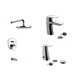 Griferia Baño Fv Epuyen L2 Lavatorio Ducha Bidet
