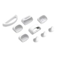 Accesorios de baño Ferrum fix 9 piezas blancoco AFX-JG-013-BL