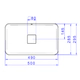 Bacha Deca Slim de apoyo rectang s/aguj 50X29.5X13.5 bca L.13050.17