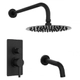 Griferia ducha Hidromet Vector c/transf Monoc black 42103