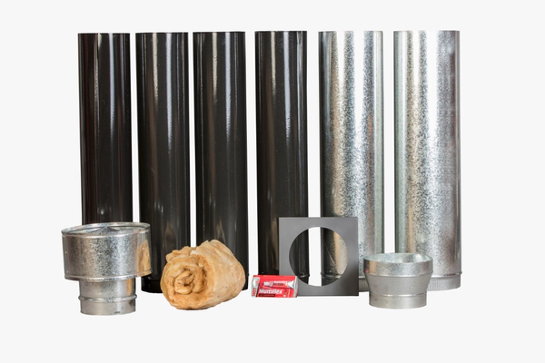Kit de Accesorios TromenTecho negro enlozado 8" 05-000-227