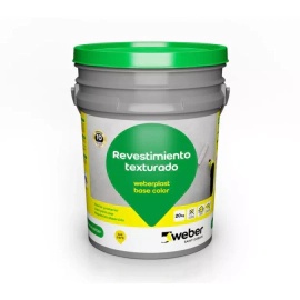 Base color Weber Weberplast 20 kgs gris plomo 93-1005