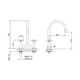 Griferia de cocina Peirano Valencia Mesada cr 51.122