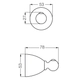 Percha FV margot cromo 0166/62-CR