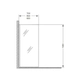 Mampara Ferrum Rebatible Transparente NL81A KHI-MP-026-CR