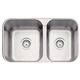 Bacha de cocina Tramontina 69x40x14cm Isis 2C 34-28BS satinado 94062102