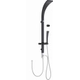 Griferia ducha Reflex con Duchador Sl090C C/Luz Led negro