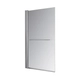 Mampara Ferrum 80cm khios rebatible vidrio esmerilado KHI-MP-055-CR