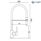 Grifería De Cocina Monocomando Ultragrif Cooper cromo UGC203C03