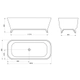 Bañera Isla Ferrum Khios Vintage BL009 KHI-IS-009-BL