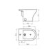 Bidet Ferrum 1 Agujero Veneto bco VNT-BI-101-BL