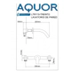 Griferia de lavatorio Aquor Trento de pared cr LTR 115