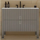 Vanitory Campi deck 100 gris con mesada 3AG