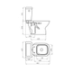 Inodoro Largo Ferrum Bari Blanco BAR-IN-011-BL
