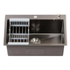 Bacha de cocina lux Kitchen West LUX65/45-SOPAM