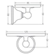 Jabonera FV newport cromo 0168/B2-CR
