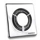 Extractor para baño cuadrado pequeño 10° cromo ECOCLIMA 506