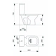 Inodoro largo Piazza amalfi c/asiento y depósito B0100