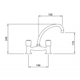 Griferia de cocina Mesada Peirano Lorca bco/cr 51-010