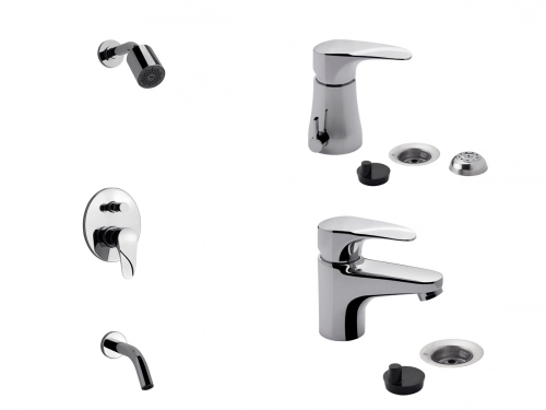 Griferia Fv Melincue Monocomand Ducha Bañera Lavatorio Bidet
